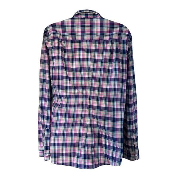 Frank & Eileen Barry Long Sleeve Plaid Button Up Large - Picture 4 of 8